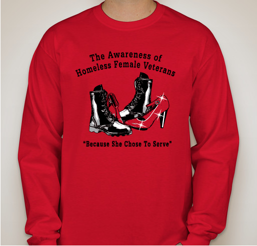 Help our homeless Female Veterans Fundraiser - unisex shirt design - front