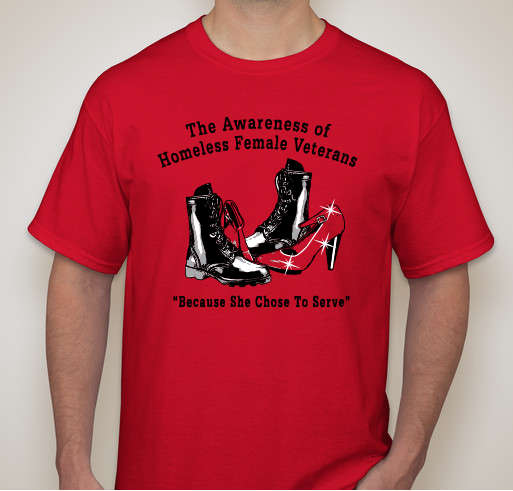 Help our homeless Female Veterans Fundraiser - unisex shirt design - front