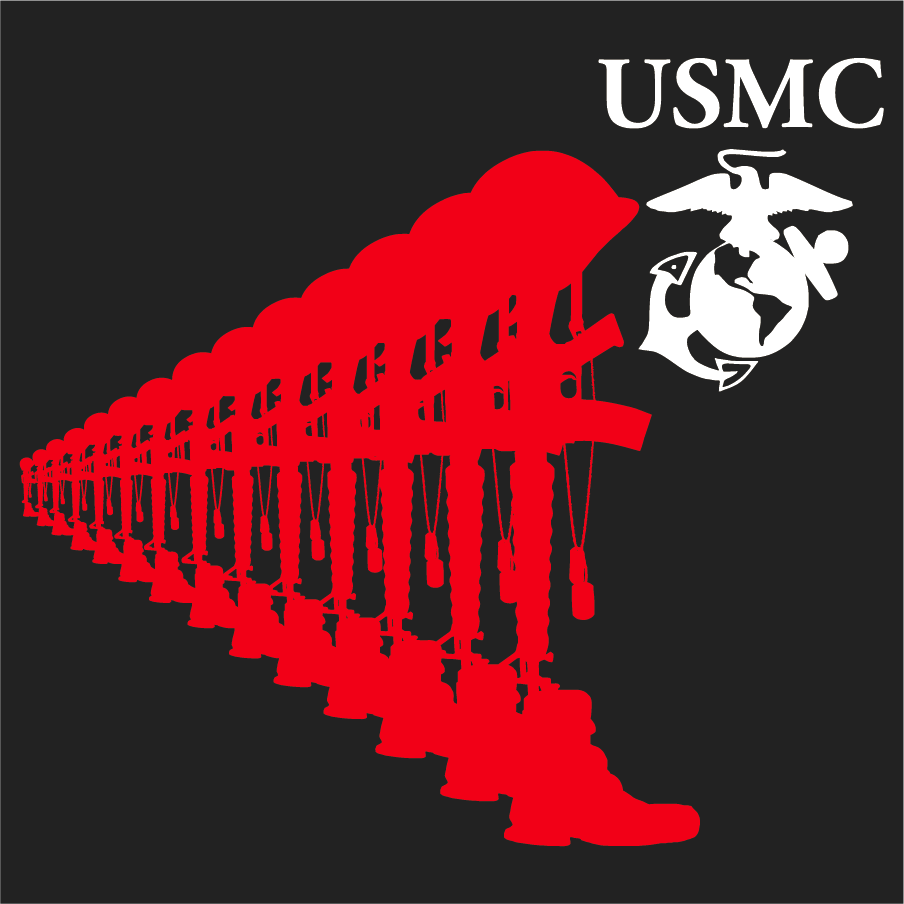 Battle of An Nasiriyah 15 Year Reunion - Fallen Marines Memorial shirt design - zoomed