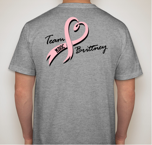 Team Brittney Fundraiser - unisex shirt design - back
