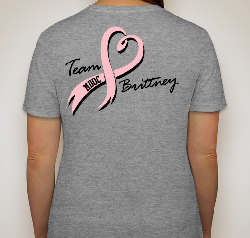 Team Brittney Fundraiser - unisex shirt design - back