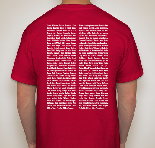 Surviving Roses Fundraiser - unisex shirt design - back