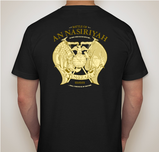 Battle of An Nasiriyah 10 Yr Reunion T-Shirt Fundraiser - unisex shirt design - back