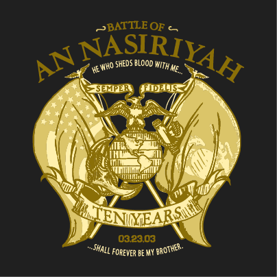 Battle of An Nasiriyah 10 Yr Reunion T-Shirt shirt design - zoomed