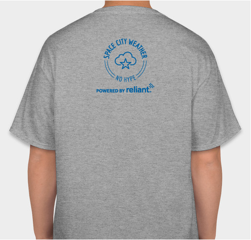 Houston No Hype t-shirt: Space City Weather 2021 fundraiser Fundraiser - unisex shirt design - back