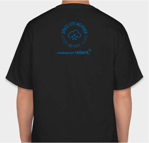 Houston No Hype t-shirt: Space City Weather 2021 fundraiser Fundraiser - unisex shirt design - back