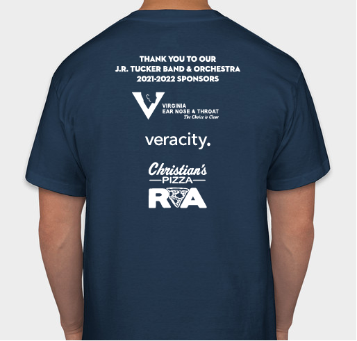 J.R. Tucker High School Band & Orchestra Shirts Fundraiser - unisex shirt design - back