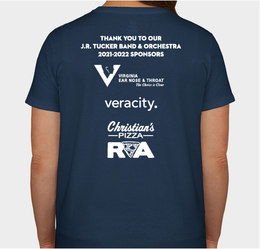 J.R. Tucker High School Band & Orchestra Shirts Fundraiser - unisex shirt design - back