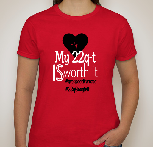 Our 22q-ts are Worth every Moment and every Penny Fundraiser - unisex shirt design - front