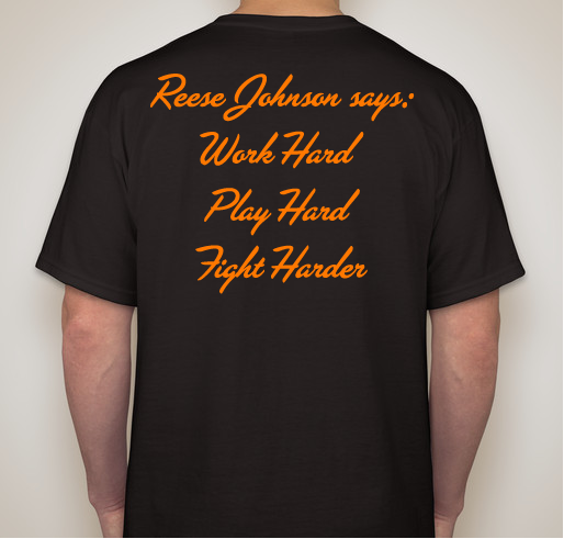 Courage, Love, and, Hope for Reese Fundraiser - unisex shirt design - back