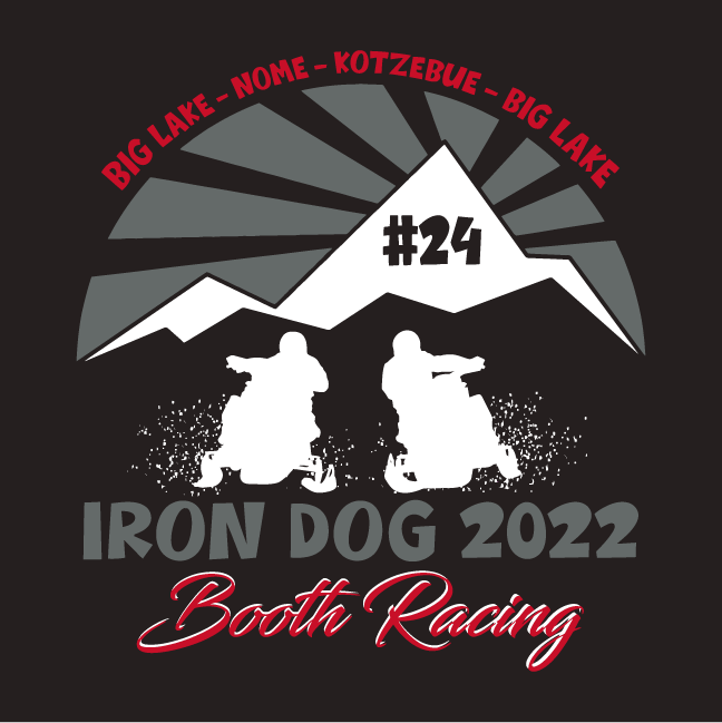 2022 Iron Dog shirt design - zoomed