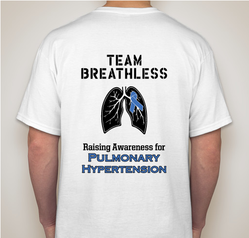 Team Breathless Fundraiser - unisex shirt design - back