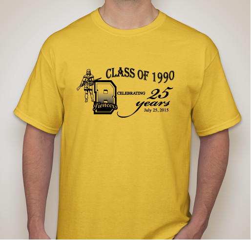 BHS Class of 1990 25-Year Class Reunion Fundraiser - unisex shirt design - front