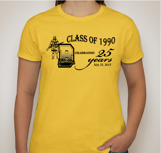 BHS Class of 1990 25-Year Class Reunion Fundraiser - unisex shirt design - front