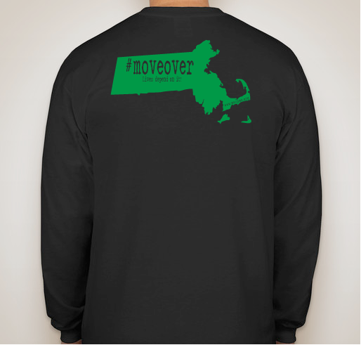 Massachusetts-Slown Down Move Over in Honor of Kevin St.pierre Fundraiser - unisex shirt design - back