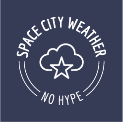 22 oz. tumbler: Space City Weather 2021 fundraiser shirt design - zoomed