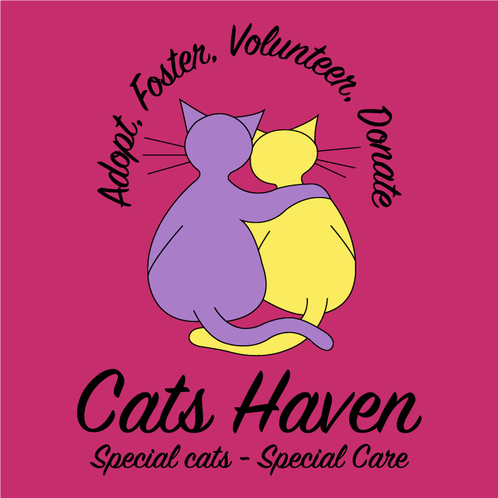Cats Haven T-shirt Fundraiser for the Kitties shirt design - zoomed