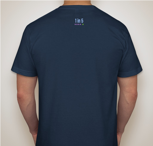 The 1 in 5 Project Fundraiser - unisex shirt design - back