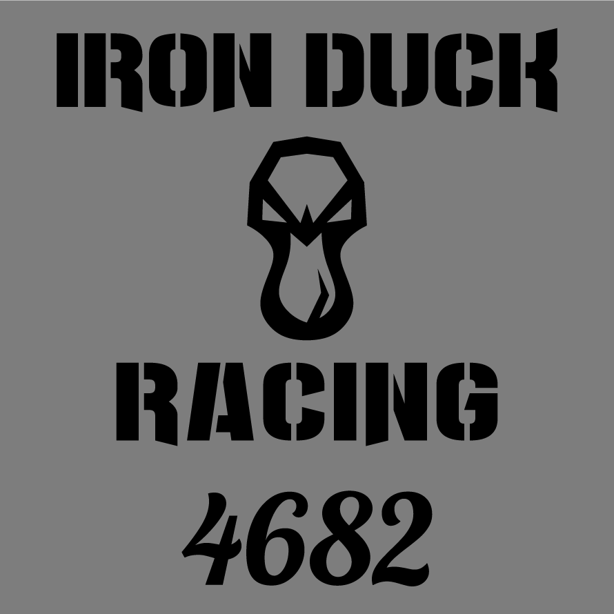 Iron Duck Racing shirt design - zoomed