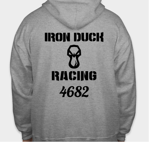 Iron Duck Racing Fundraiser - unisex shirt design - back