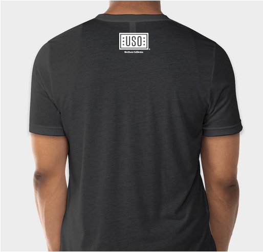 USO Northern California Annual Shirt Drive Fundraiser - unisex shirt design - back