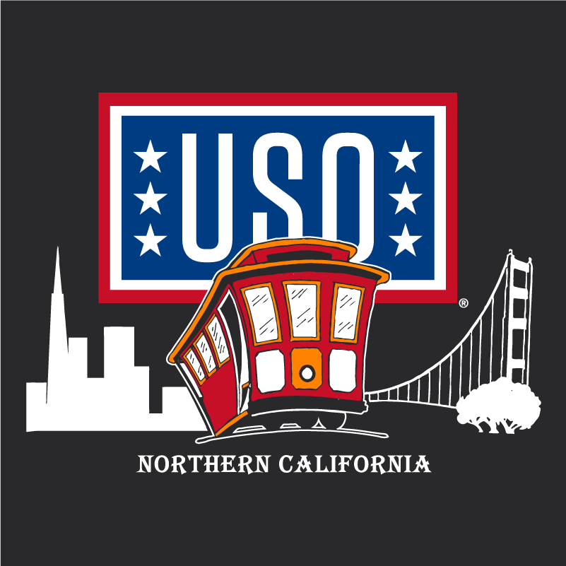 USO Northern California Annual Shirt Drive shirt design - zoomed