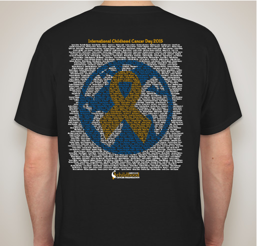 ACCO - International Childhood Cancer Day - 2015 Fundraiser - unisex shirt design - back