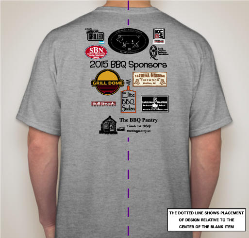 Team LBC 2015 BBQ Season Fundraiser Fundraiser - unisex shirt design - back