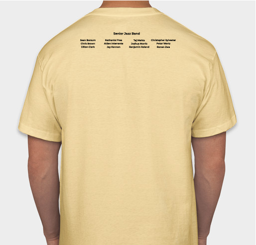 MMEA All State Senior Jazz Band 2022 Fundraiser - unisex shirt design - back