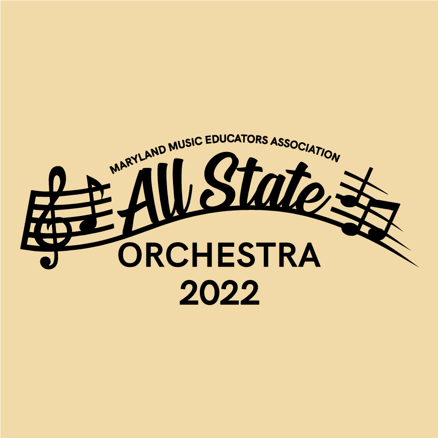 MMEA All State Orchestra 2022 shirt design - zoomed