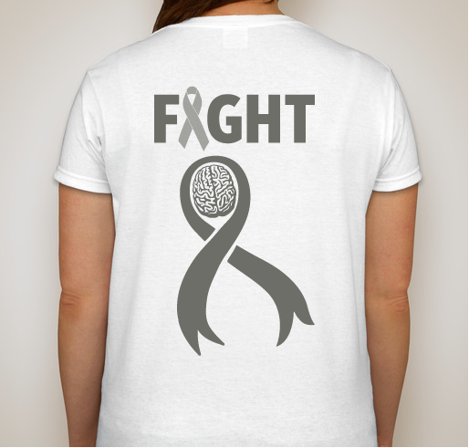 John Meza-Brain Cancer Awareness for May 2015 Fundraiser - unisex shirt design - back