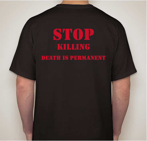 Stop The Violence Fundraiser - unisex shirt design - back
