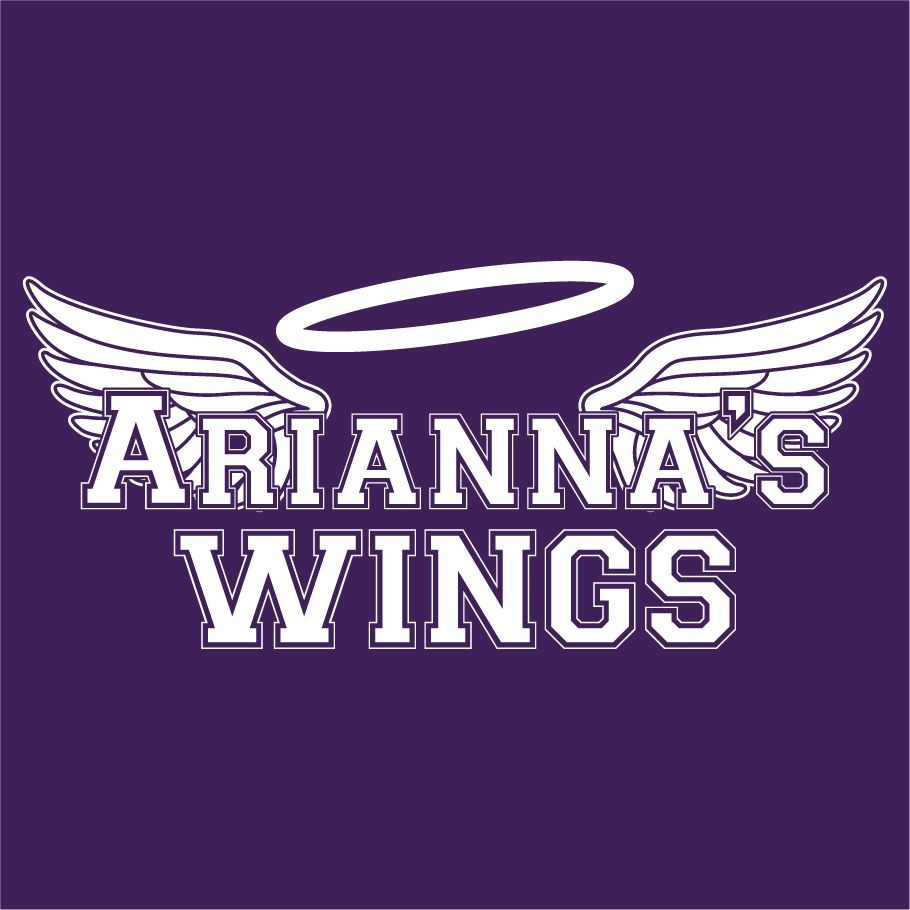 Arianna's Wings shirt design - zoomed