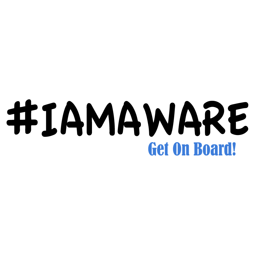 #iAmAware Walks For Autism 2015 shirt design - zoomed
