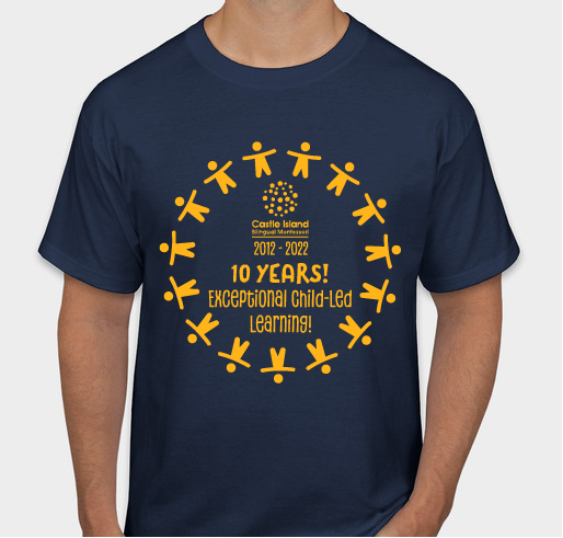 10th Anniversary Celebrations! Fundraiser - unisex shirt design - front