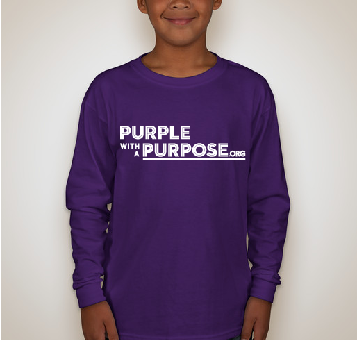 Purple With A Purpose! Fundraiser - unisex shirt design - back