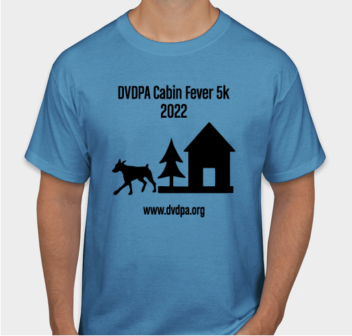 DVDPA 2022 Cabin Fever virtual 5K Fundraiser - unisex shirt design - small