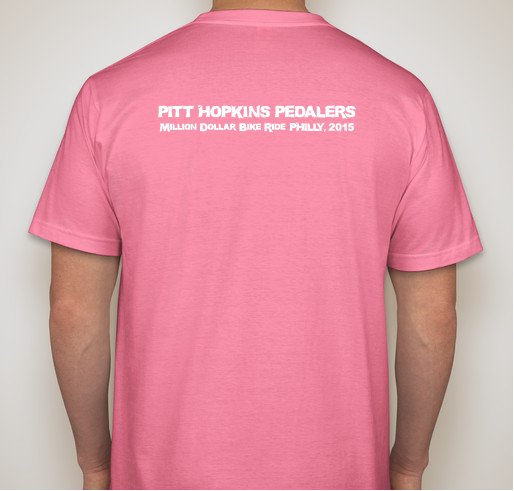 pitthopkinsclimb Fundraiser - unisex shirt design - back