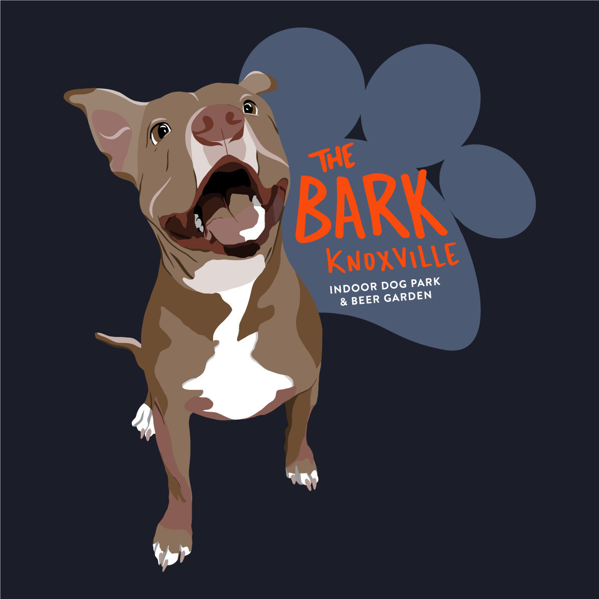 The Bark shirt design - zoomed