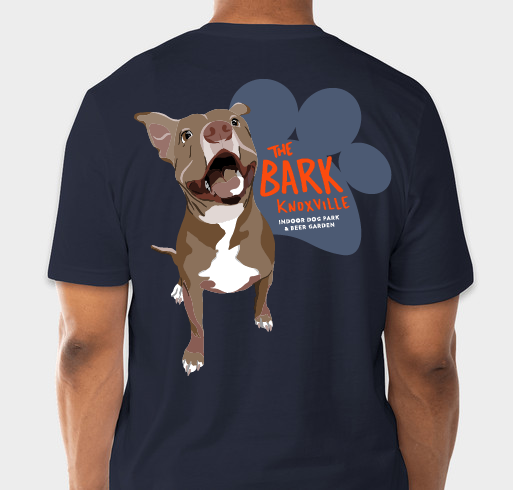 The Bark Fundraiser - unisex shirt design - back