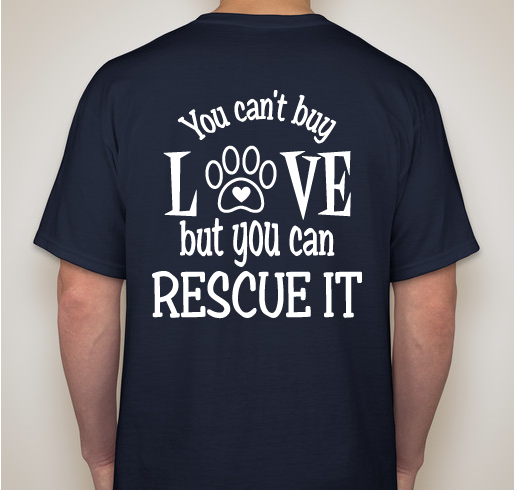 Franklin County Humane Society T-Shirt Fundraiser Fundraiser - unisex shirt design - back