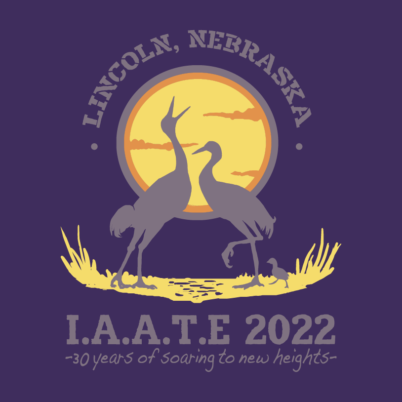 2022 IAATE Conference Tee shirt design - zoomed