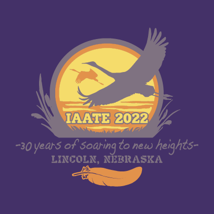 2022 IAATE Conference Tee shirt design - zoomed