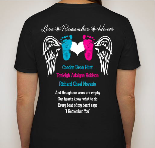 March Of Dimes 2015 - In Loving Memory of All The Babies Gone To Soon Fundraiser - unisex shirt design - back