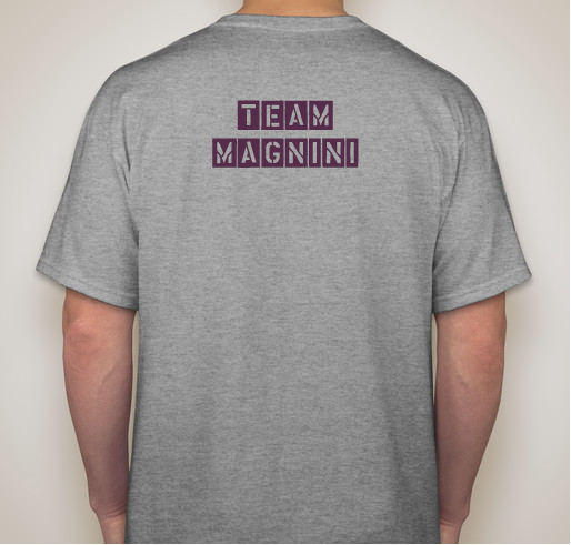 The Magnini Transplant Fundraiser - unisex shirt design - back