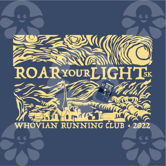 WRC Roar Your Light 5k shirt design - zoomed