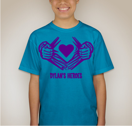 Dylan's Heroes Relay for Life Team Fundraiser - unisex shirt design - front