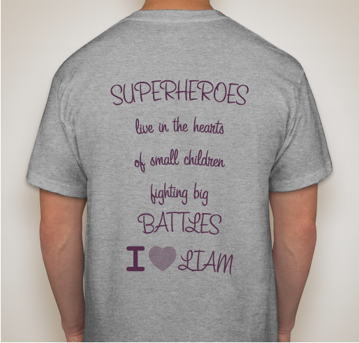 Cystic Fibrosis Great Strides- Team Liam Fundraiser - unisex shirt design - back