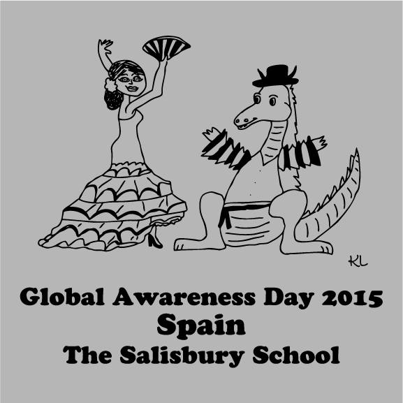 Global Awareness Day 2015 - Spain Fundraiser - unisex shirt design - back