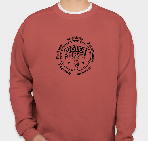 Piglet Mindset Happy 2022 Fundraiser Fundraiser - unisex shirt design - front
